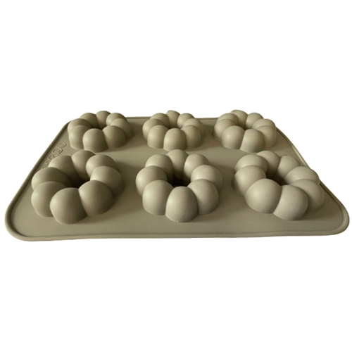 Silikonowa forma do oponek donuty kwiat 6x